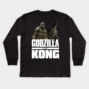 godzilla vs kong team godzilla Kong Kids Long Sleeve T-Shirt